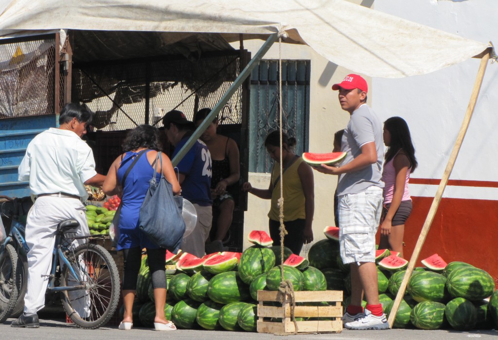 Flea market melons